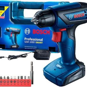 Bosch Furadeira Parafusadeira GSR 1000 Smart, Com Acessórios, 12 Volts
