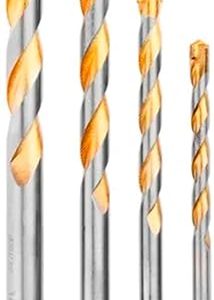 Jogo de Brocas Golden Line para Concreto, 4 Peças, 5-10mm, Aço com Ponta de Widea