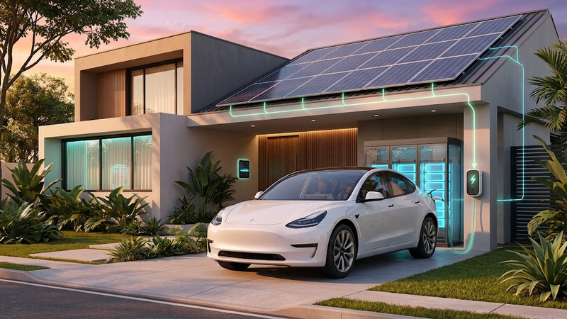Carro elétrico e energia solar: como carregar seu carro de graça com o sol